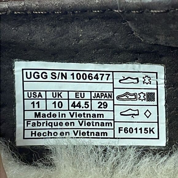Ugg Stout‎ Brown Hunley, Loafers & Slip-Ons MEN\'S leather moccasins-11/USA main image 7